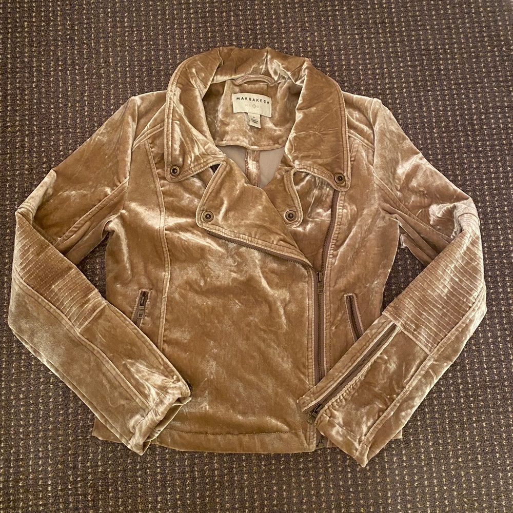 Velvet Moto Jacket NEW